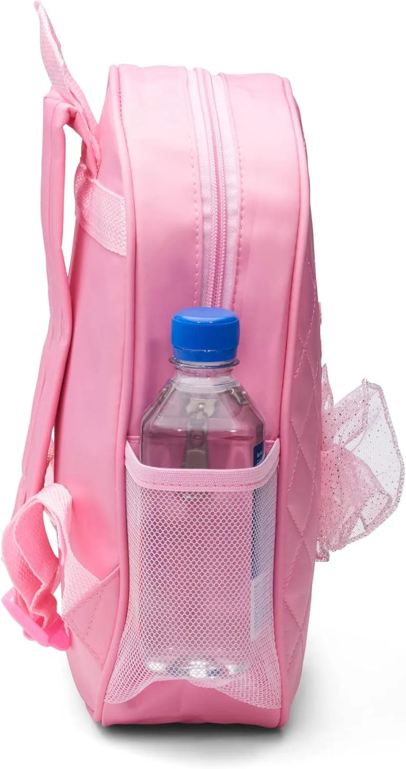GLOBAL FBA INC Dance Bag For Girls 3-9 Years Old, Backpack Ballet with Padded Straps, Ballet Items, Ballerina Gifts For Little Girls