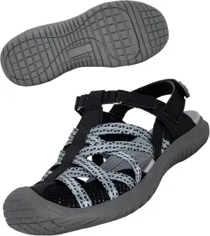 GRITION Hiking Sandals Women Closed Toe, Waterproof Lightweight Adjustable Hiking Athletic Sandals, Breathable For Beach Summer Adventure Comfortable Outdoor Sport