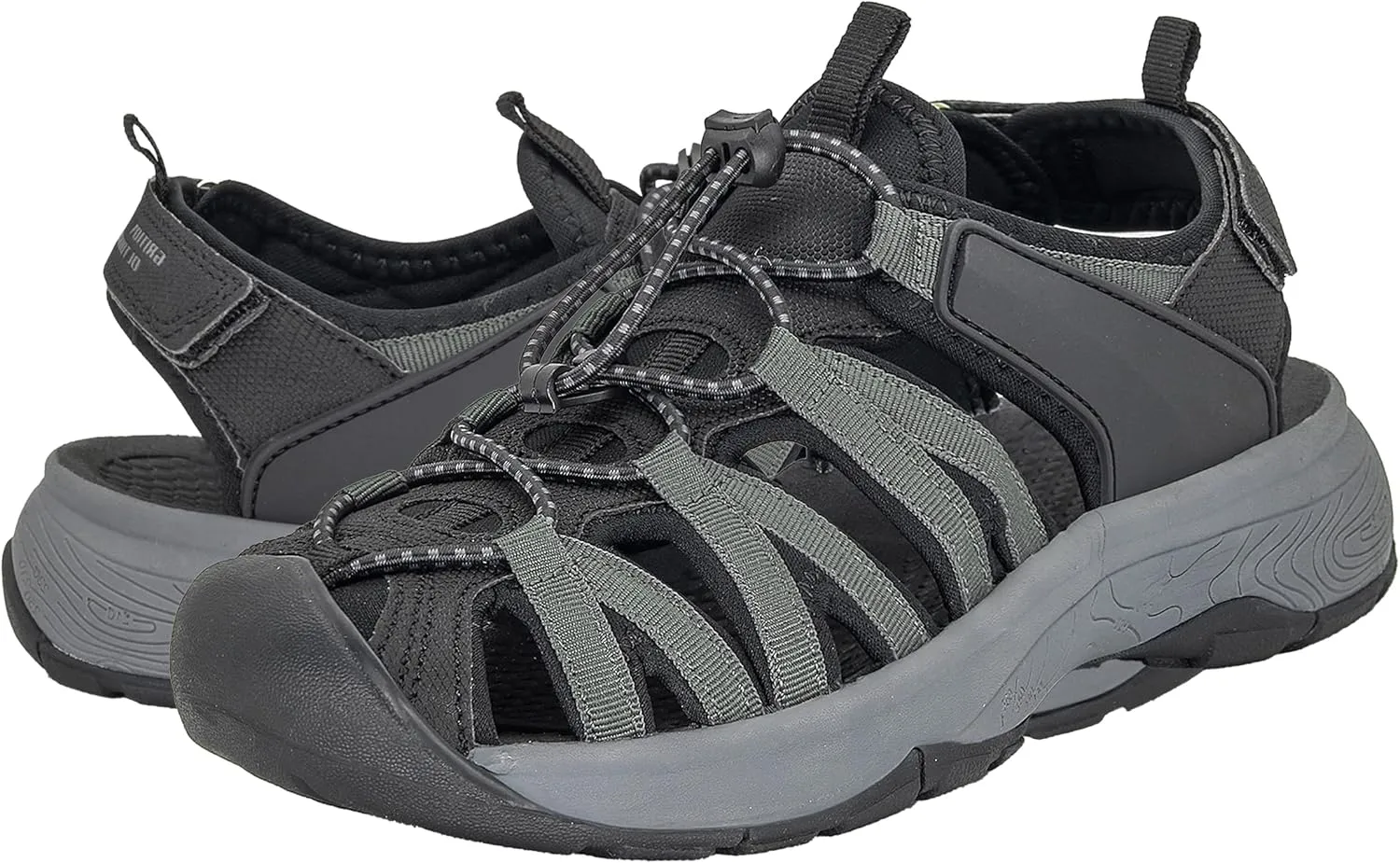 GRITION Hiking Sandals Women Closed Toe, Waterproof Lightweight Adjustable Hiking Athletic Sandals, Breathable For Beach Summer Adventure Comfortable Outdoor Sport