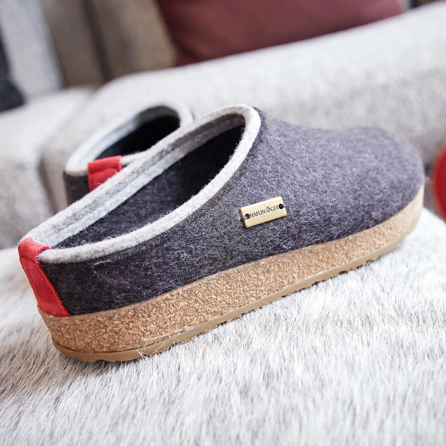 HAFLINGER Unisex Grizzly Kris Wool Clogs