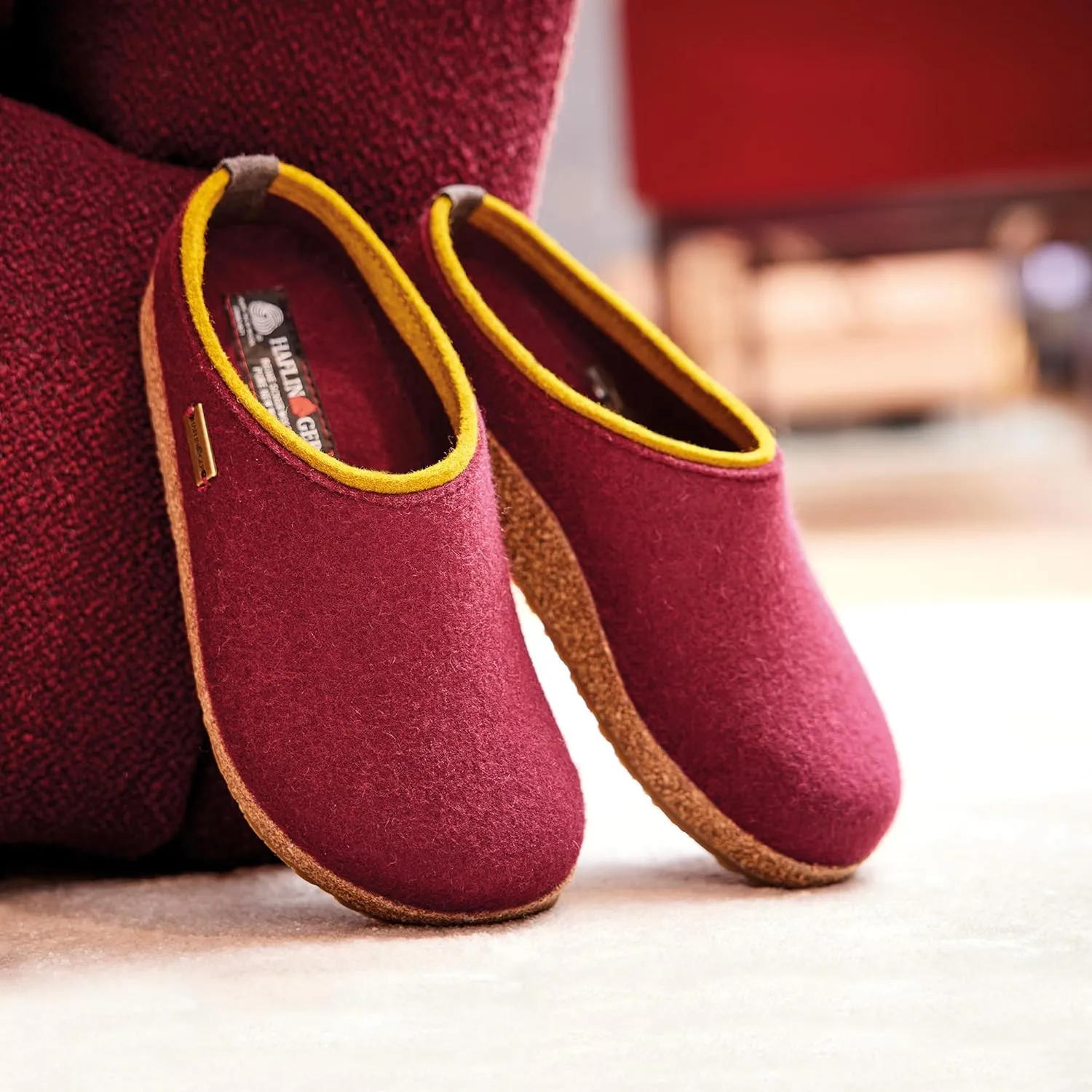 HAFLINGER Unisex Grizzly Kris Wool Clogs