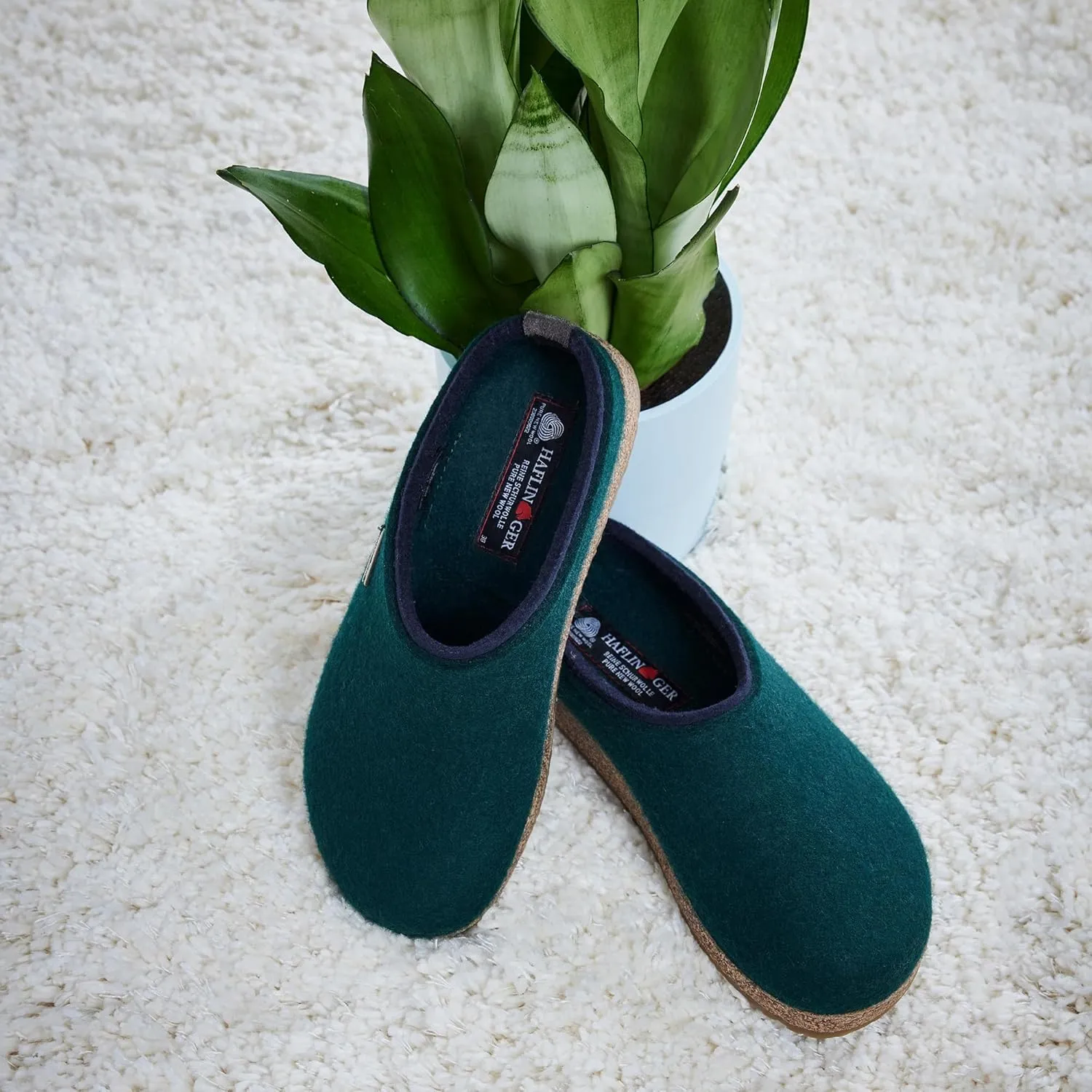 HAFLINGER Unisex Grizzly Kris Wool Clogs