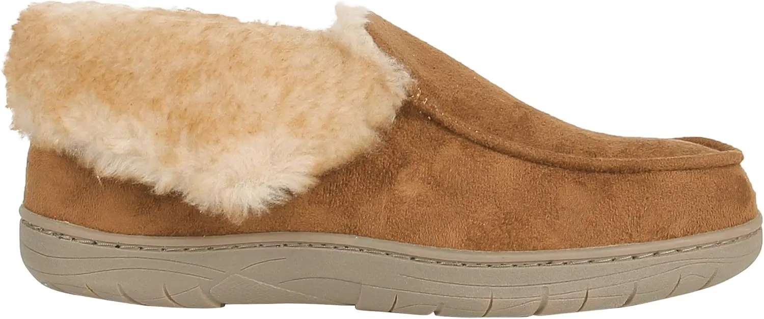 Haggar Men's Bootie Slipper House Shoe Indoor/Outdoor with Memory Foam Comfort