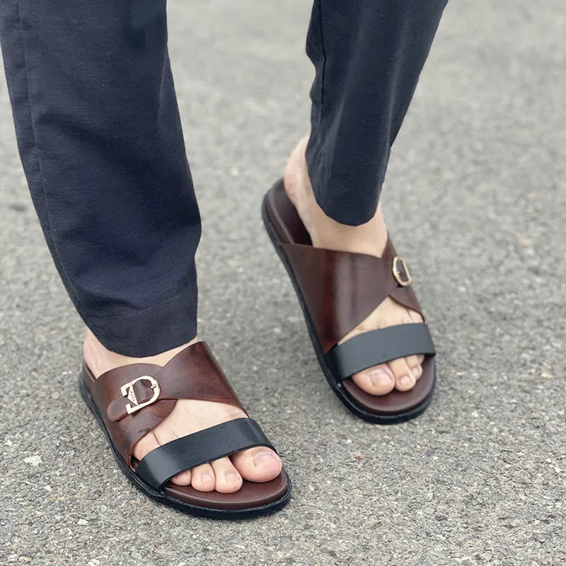 Hand made Multi Color Leather Chappal SS-2223