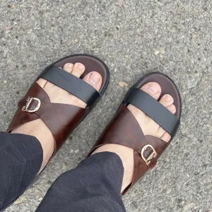 Hand made Multi Color Leather Chappal SS-2223