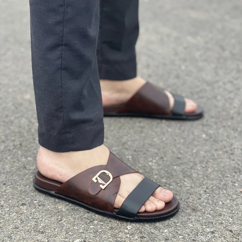 Hand made Multi Color Leather Chappal SS-2223