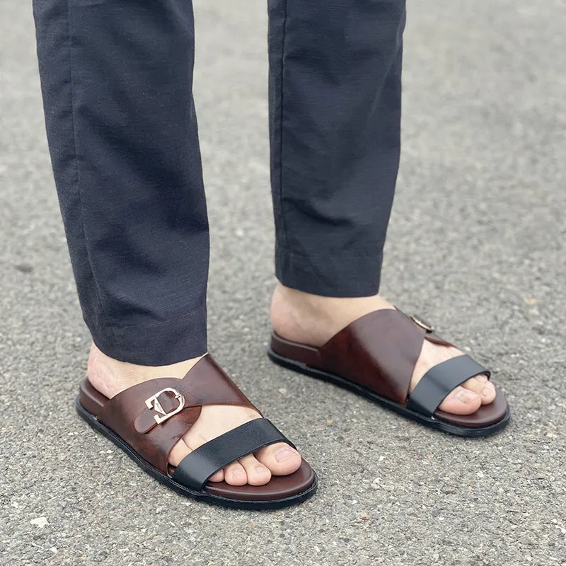 Hand made Multi Color Leather Chappal SS-2223