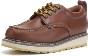 HANDPOINT Men's 6" Stylish Classic SureTrack Steel Toe Leather Slip Resistant Durable Breathable Work Boots H84992 H82994
