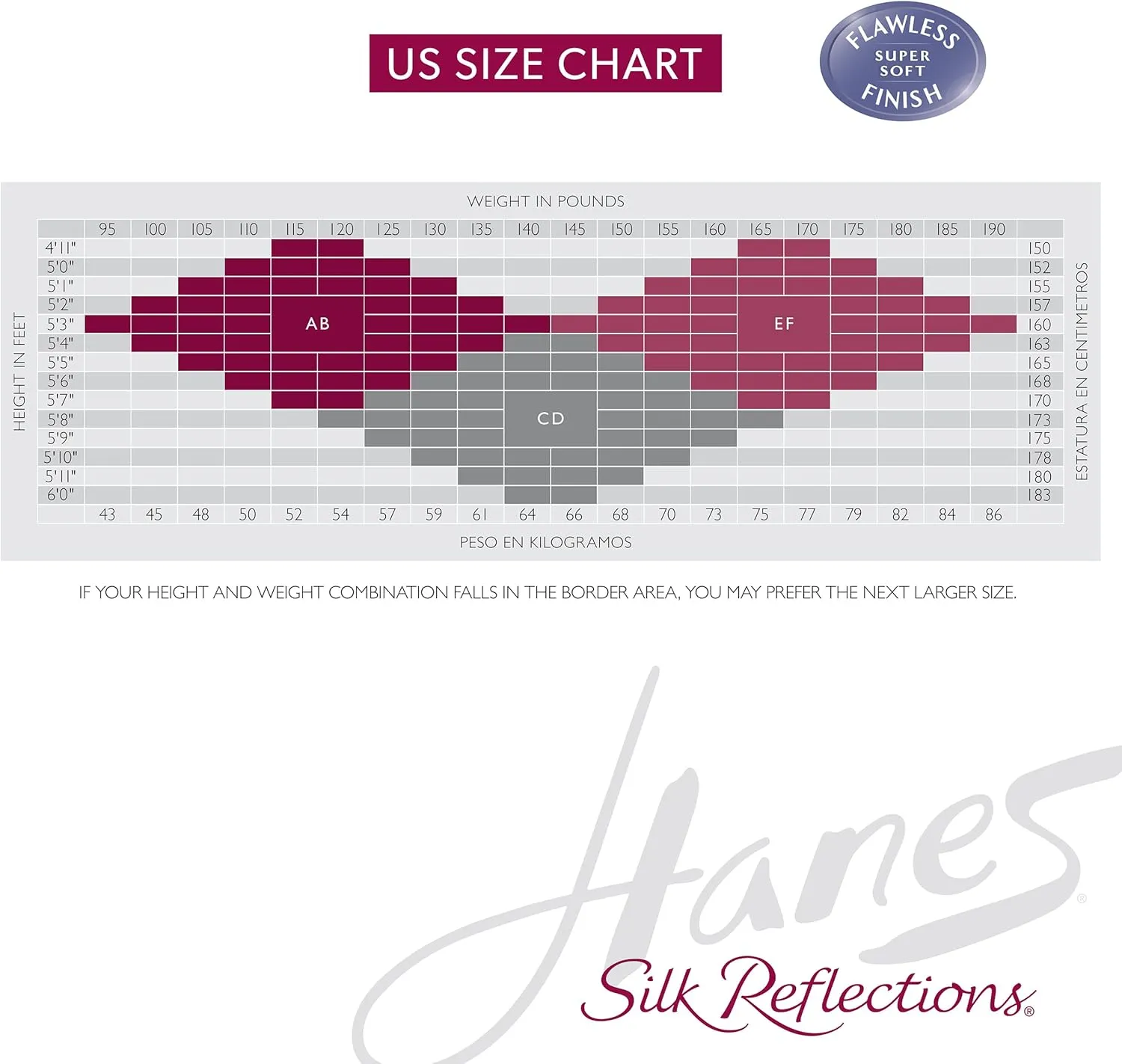 Hanes Silk Reflections Womens Non Control | Sheer Toe | Silky Sheer Pantyhose