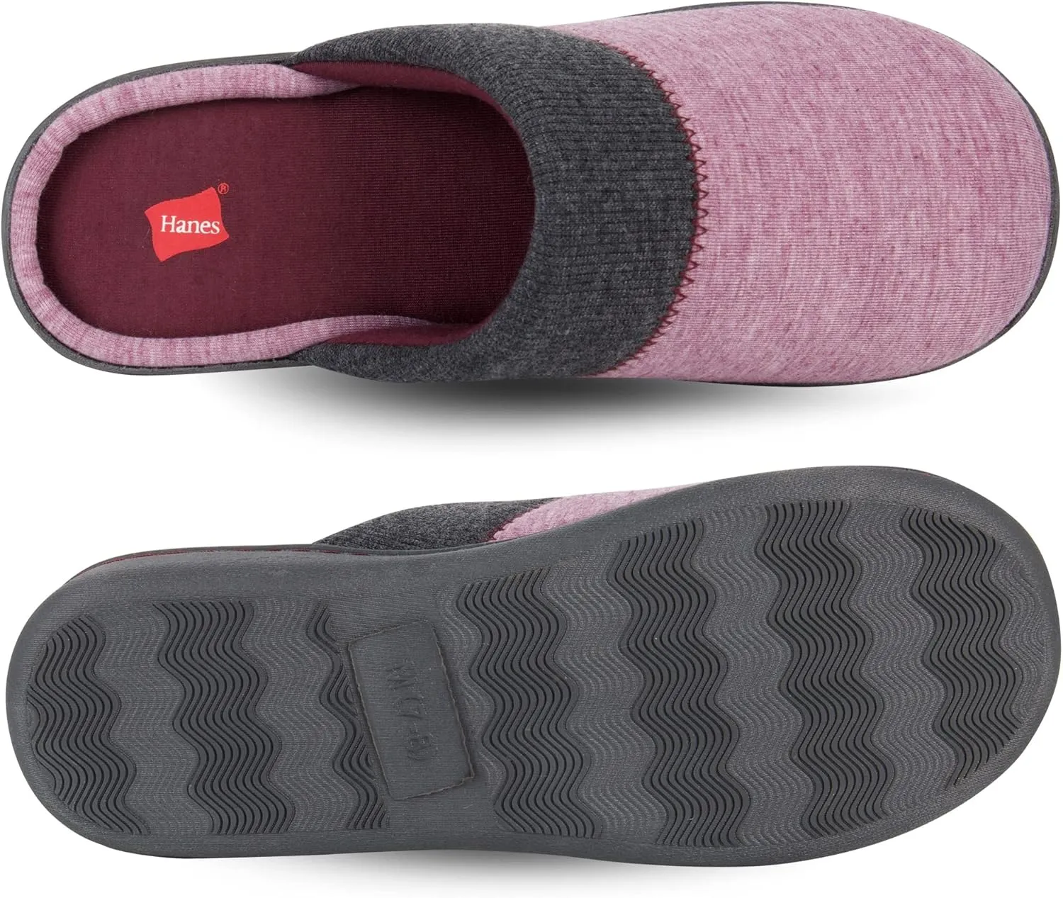 Hanes womens Comfort Cotton on Scuff With Memory Foam and Anti-skid Sole Slipper