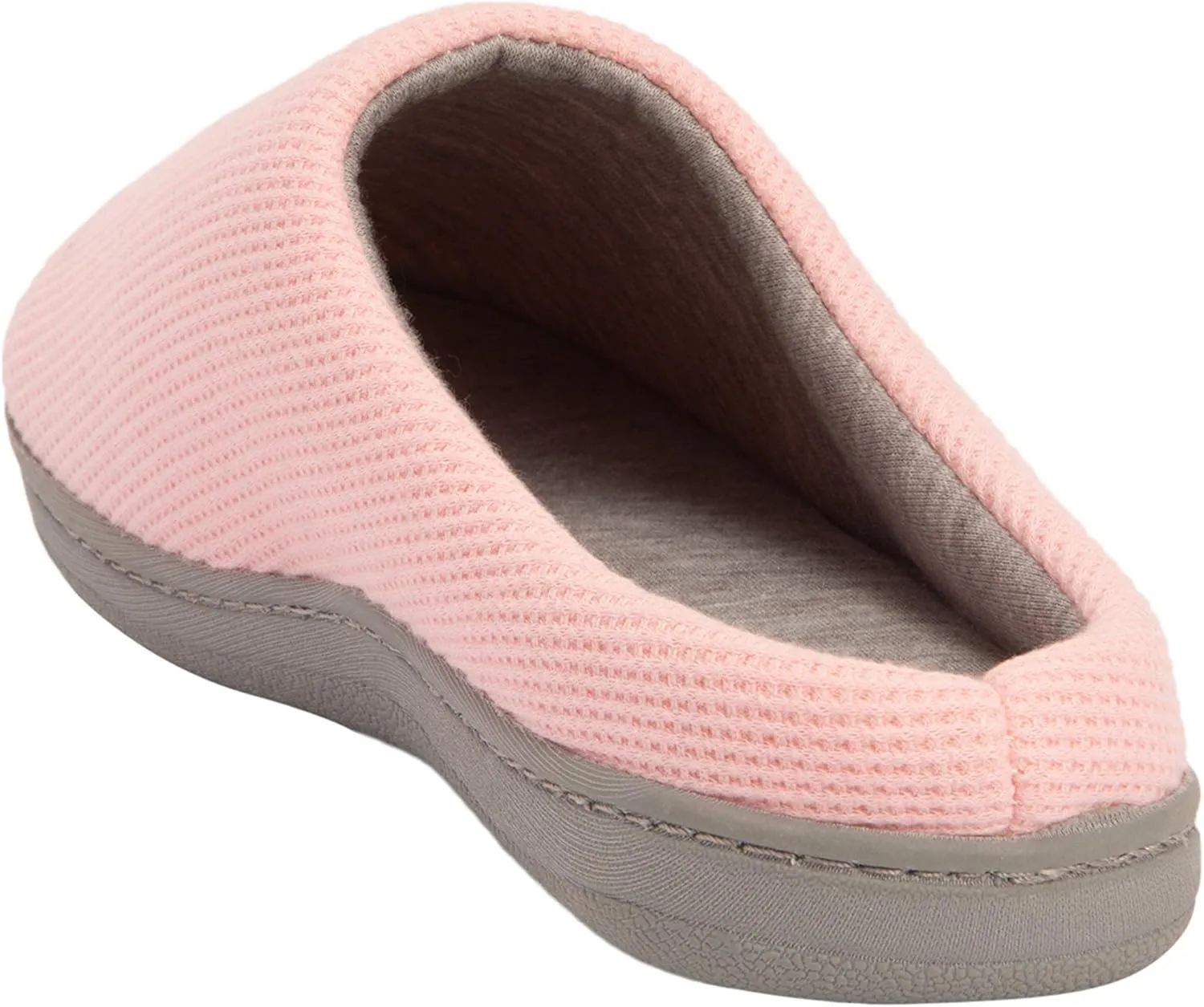 Hanes Women's Soft Waffle Knit Clog Slippers with Indoor/Outdoor Sole