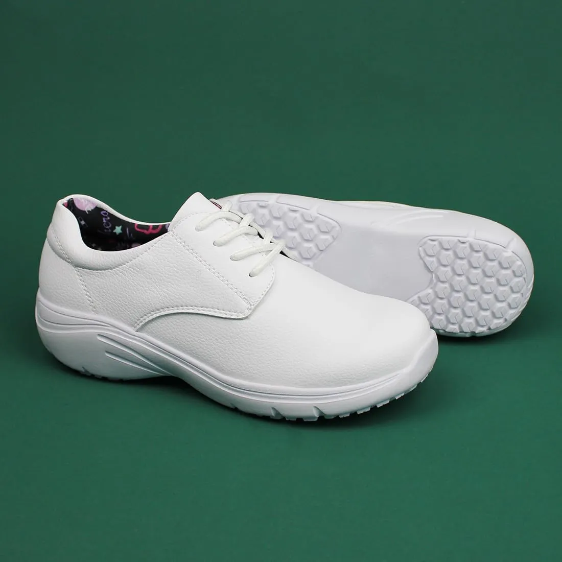 Hawkwell Women's Slip Resistant Lightweight Nursing Shoes Comfortable Lace Up Work Shoes