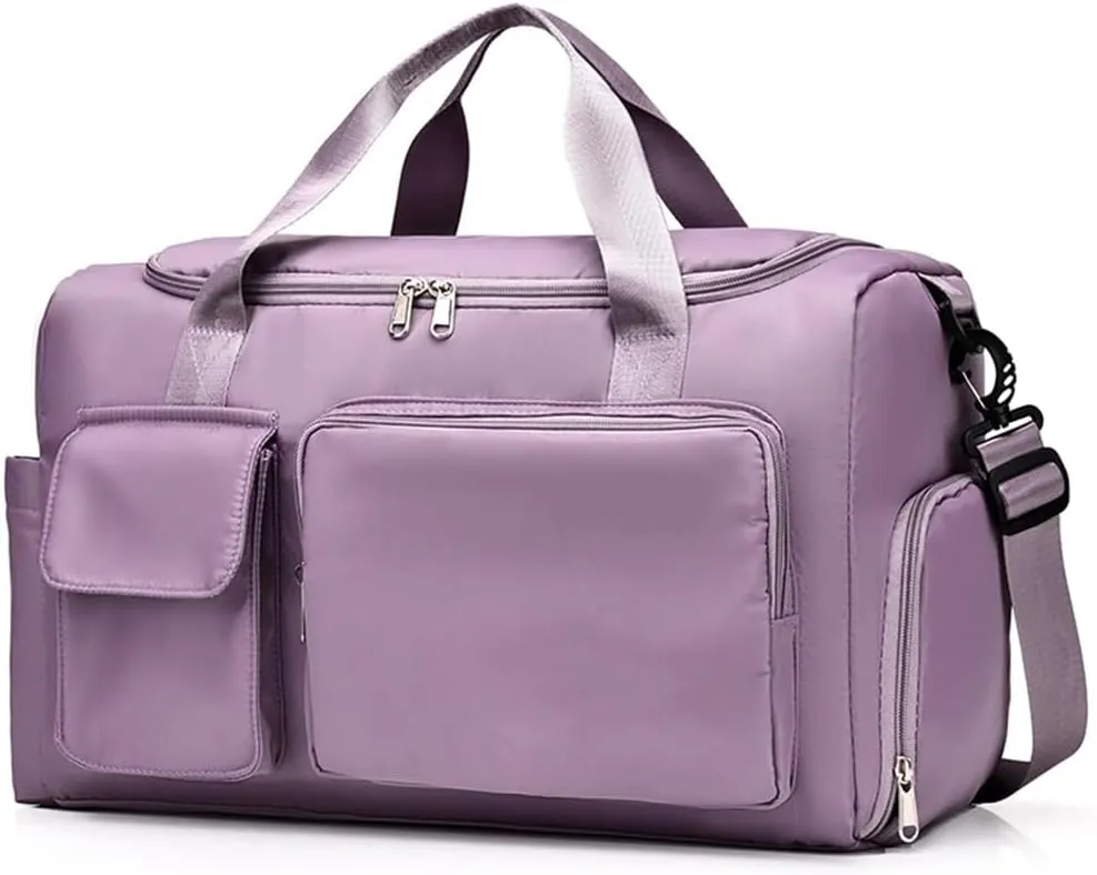 HBJWOV Carry On Travel Bag Duffle Bag with Shoe Compartment Sports Gym Bag Women's