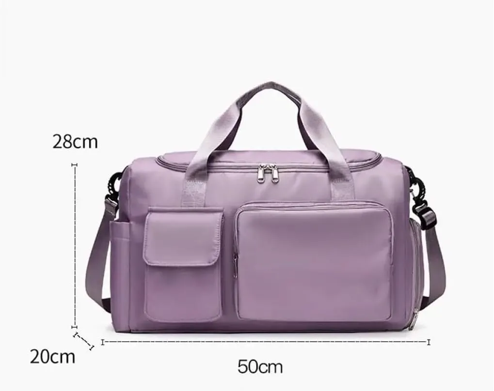 HBJWOV Carry On Travel Bag Duffle Bag with Shoe Compartment Sports Gym Bag Women's
