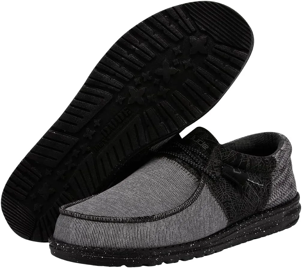 Hey Dude Men's Wally Kite Various Sizes and Colors | Men’s Shoes | Men's Lace-Up Loafers | Lightweight and Comfortable