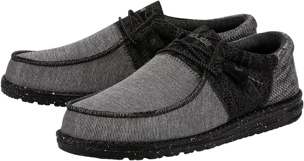 Hey Dude Men's Wally Kite Various Sizes and Colors | Men’s Shoes | Men's Lace-Up Loafers | Lightweight and Comfortable