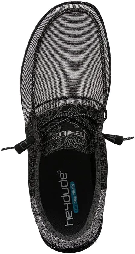 Hey Dude Men's Wally Kite Various Sizes and Colors | Men’s Shoes | Men's Lace-Up Loafers | Lightweight and Comfortable
