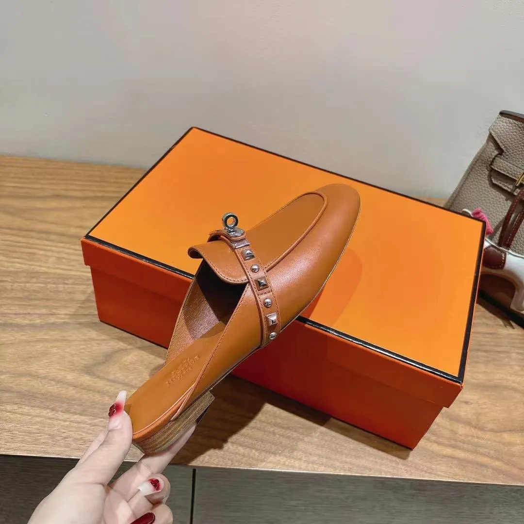 HM OZ Mule 25 Brown Calfskin