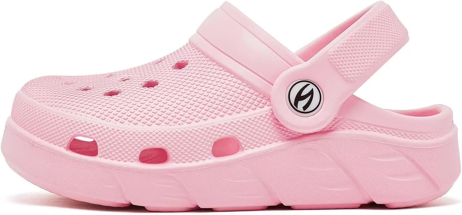 HOBIBEAR Kids Garden Clogs Toddler Sandals for Boys Girls Slipper Beach Water Shoes Slip on (Toddler/Little/Big Kids)