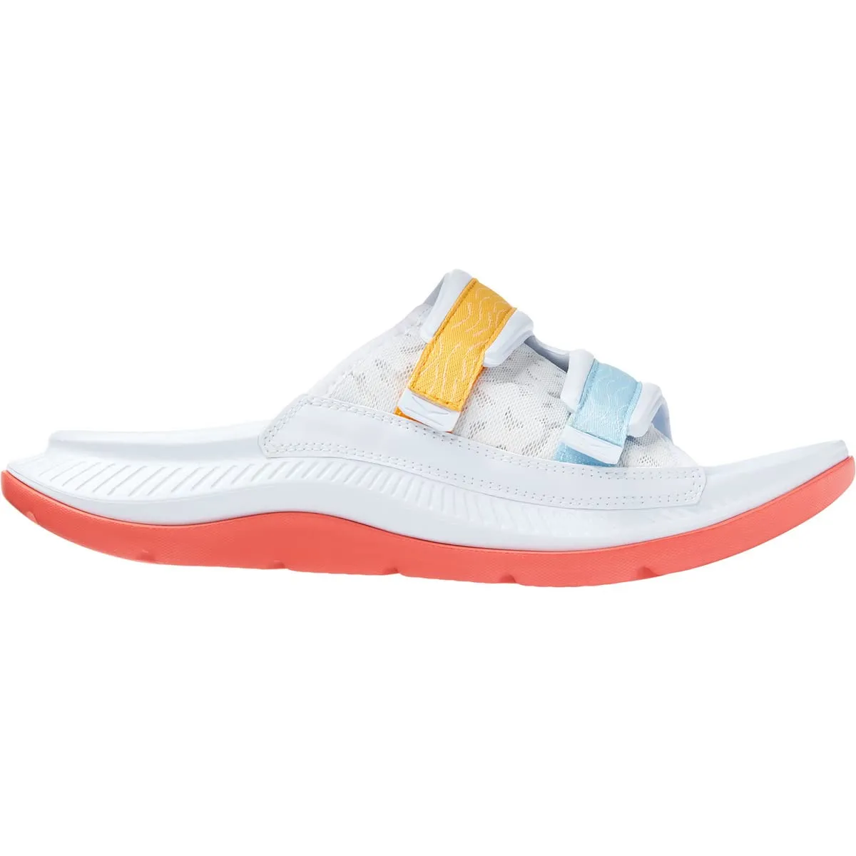 Hoka Ora Luxe Slippers, White Camellia, 6 US