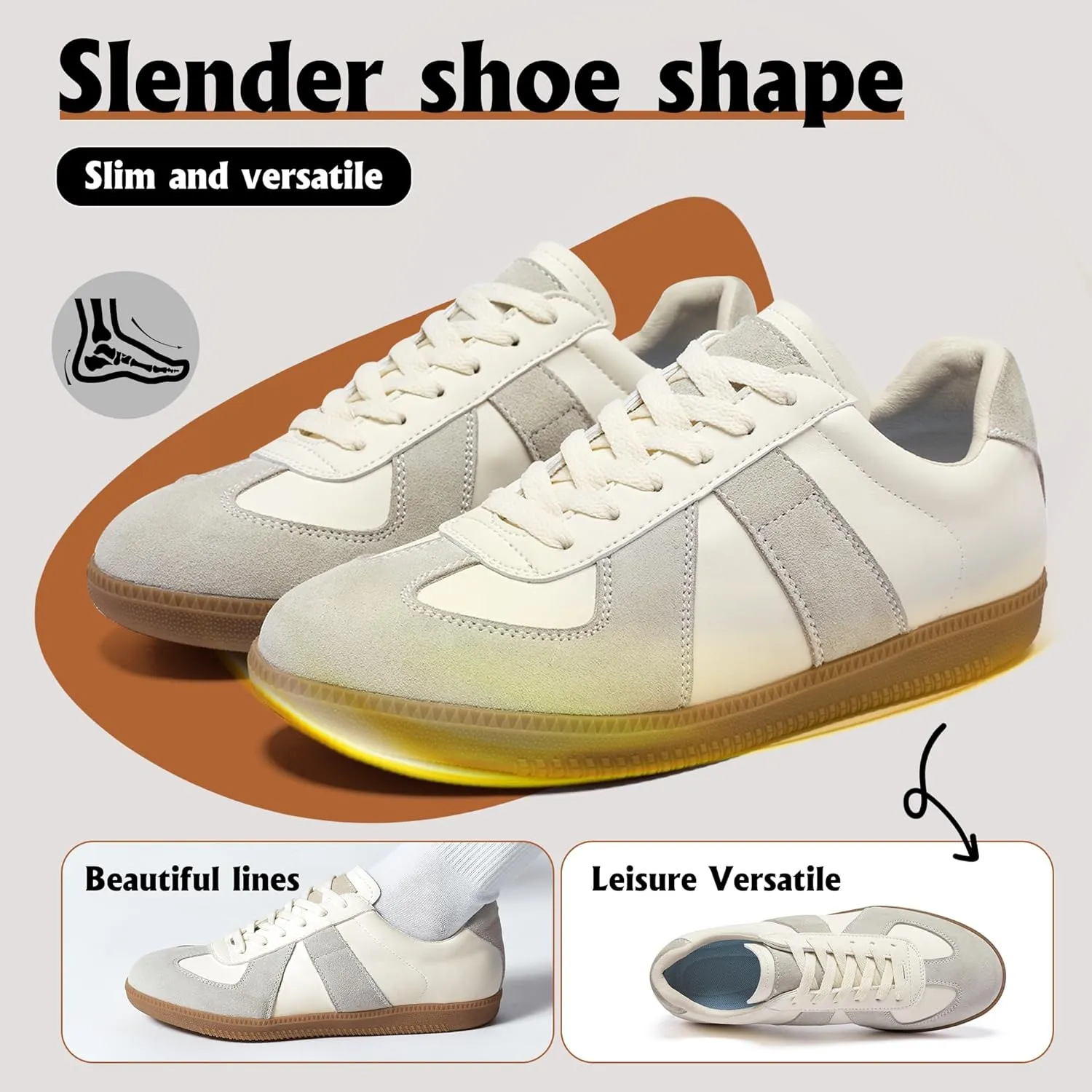 Hopelong Retro Tennis Shoes Trainers Skateboard Shoes Lace Up Sneakers Lightweight Comfort Walking Footwear for Women Men