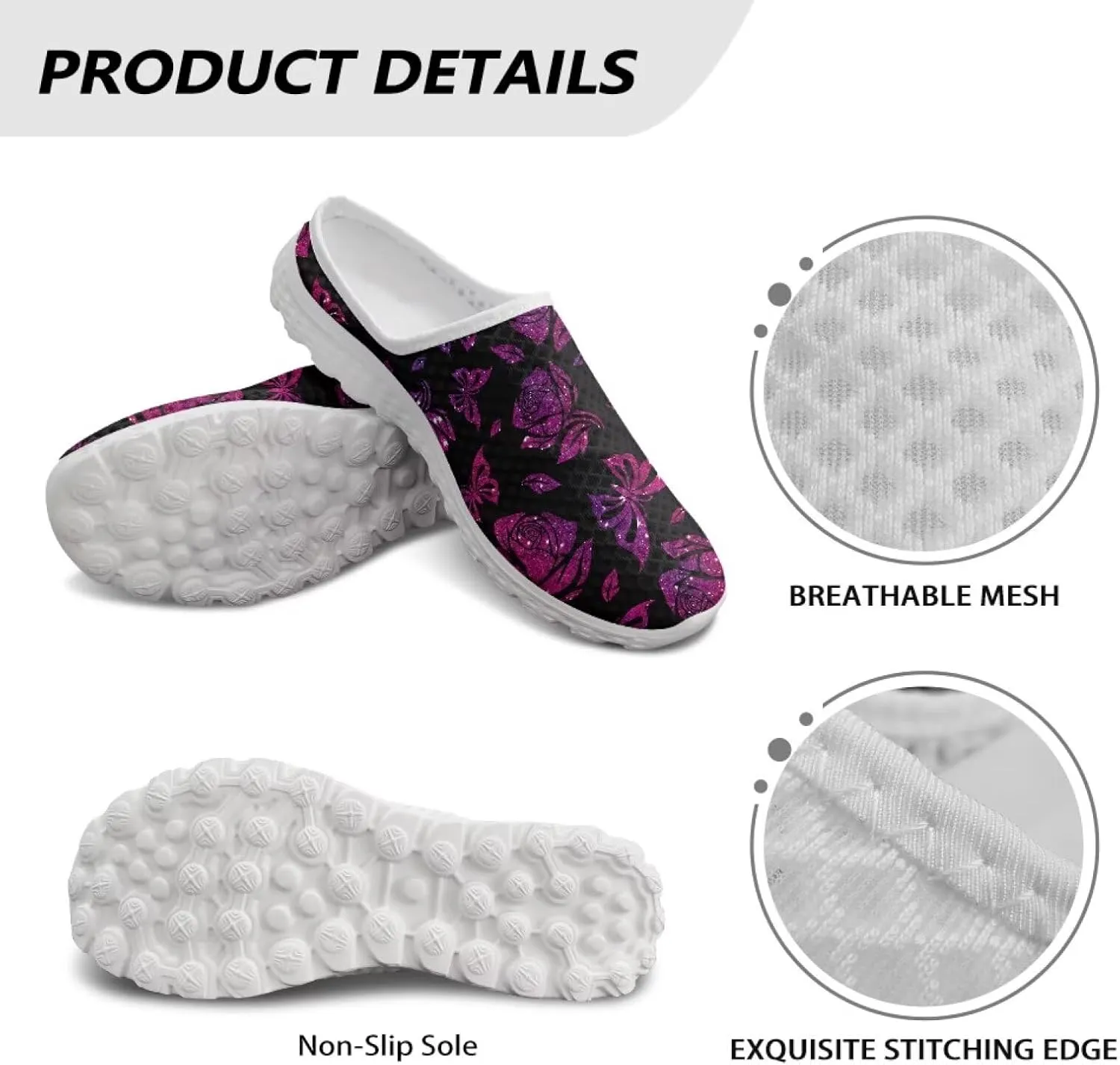 Howilath Women's Sport Mules Tennis Shoes Slip on Garden Shoes Loafers Fashion Backless Sneakers for Street Style Outdoor