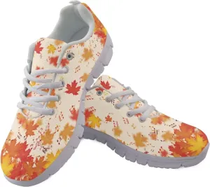 HUGS IDEA Women's Road Running Shoes Nurse Pattern Lightweight Sport Sneakers
