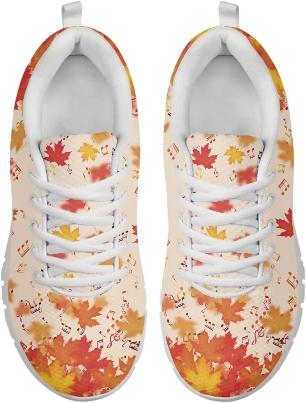 HUGS IDEA Women's Road Running Shoes Nurse Pattern Lightweight Sport Sneakers
