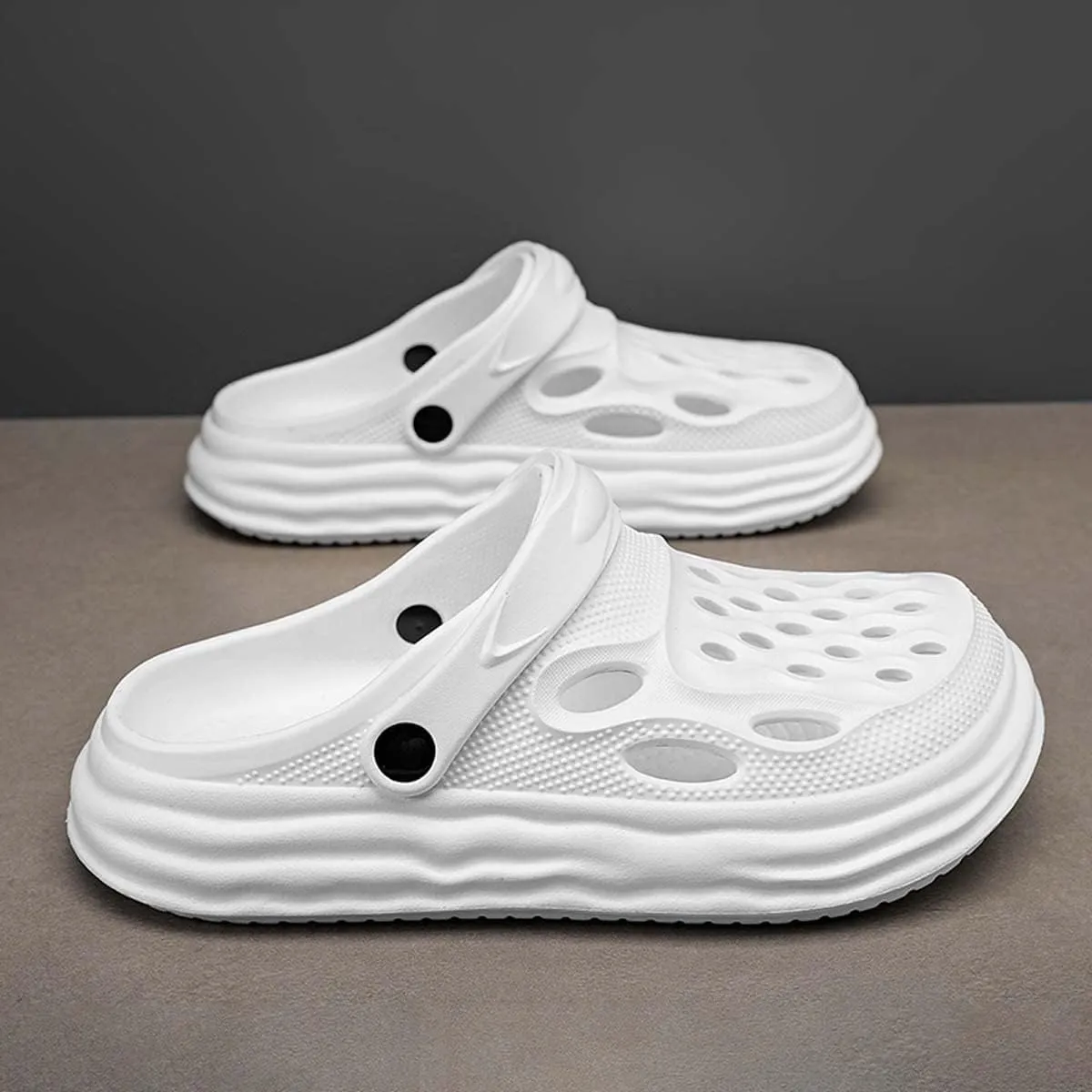 HYDLONGR Men's Women's Summer Lightweight Breathable Garden Shoes Hole Sandals Clogs Shoes