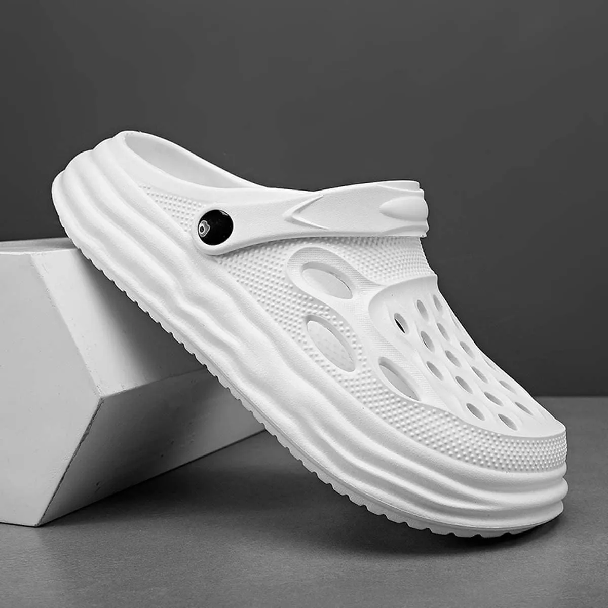 HYDLONGR Men's Women's Summer Lightweight Breathable Garden Shoes Hole Sandals Clogs Shoes