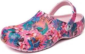 HYDLONGR Women's Summer Light Weight Breathable Quick-Drying Flat Garden Sandals Beach Slippers Clogs Mules Shoes
