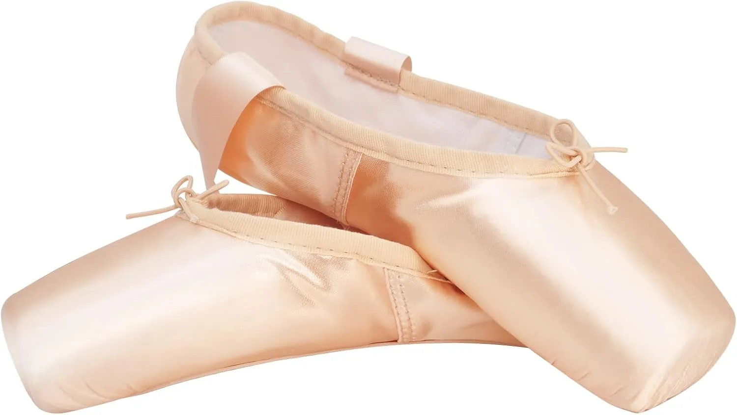 IJONDA Adult Ballet Pointe Shoes for Girls Women with Toe Pads and Mesh Bag