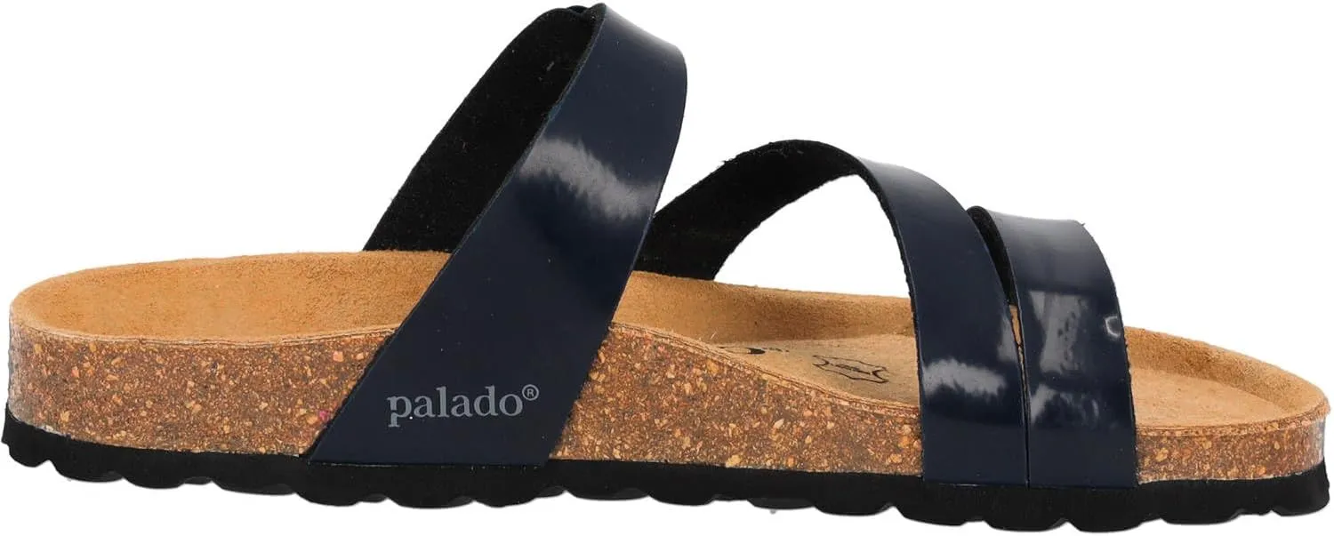 Ikaria Women's Mules - Extra Comfortable Sandals - Fashionable Slippers with Natural Cork - Made in EU - Sandals with Sole Made of Finest Natural Leather
