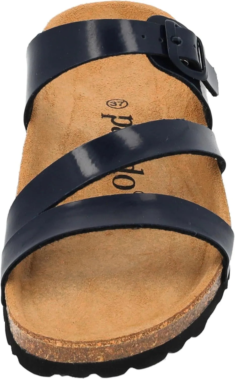 Ikaria Women's Mules - Extra Comfortable Sandals - Fashionable Slippers with Natural Cork - Made in EU - Sandals with Sole Made of Finest Natural Leather