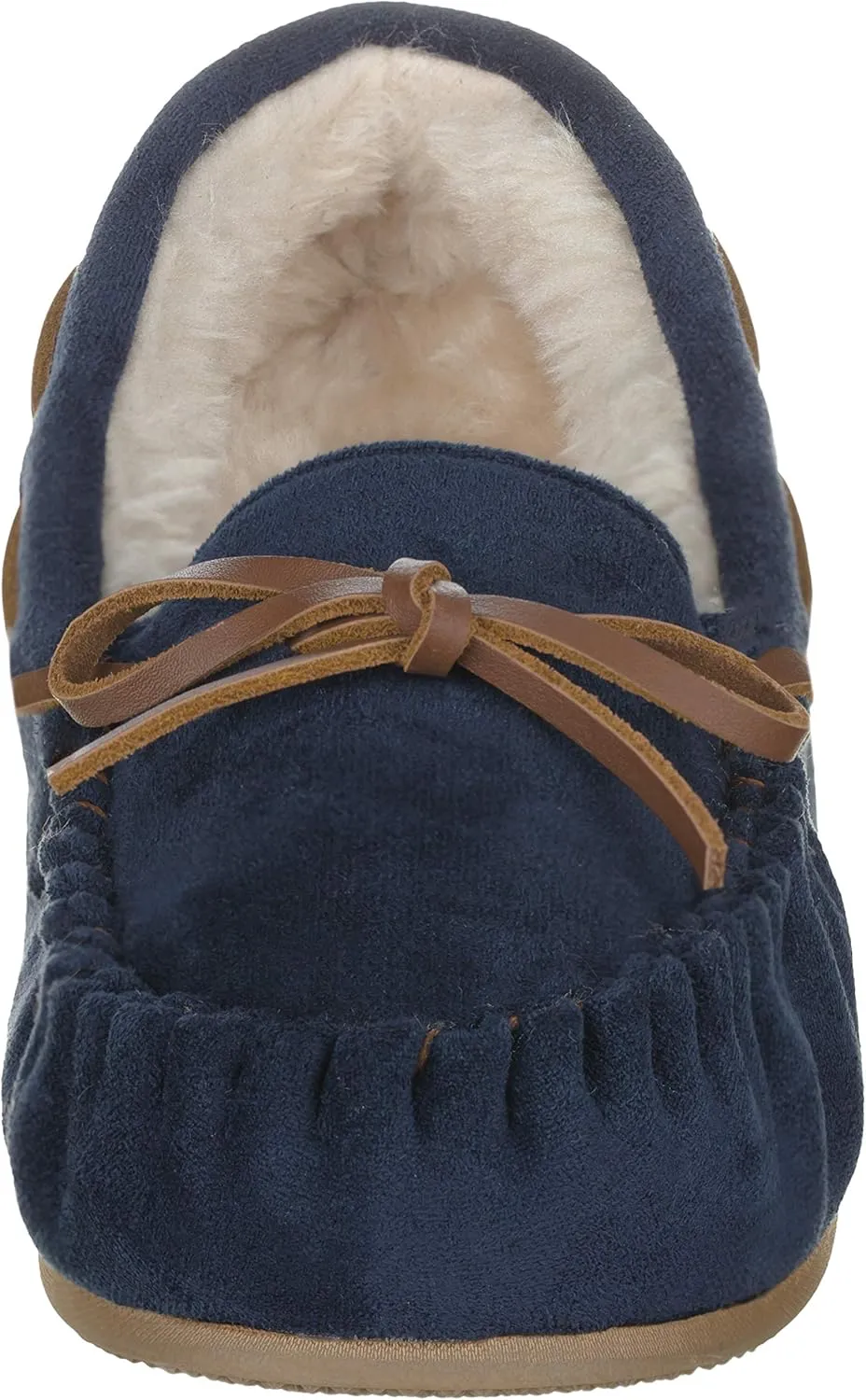 ILLUDE Women’s Moccasin Slipper Vegan Suede Faux Fur Lined Indoor Outdoor Moccasins Slip On Loafers Moccasins Shoes
