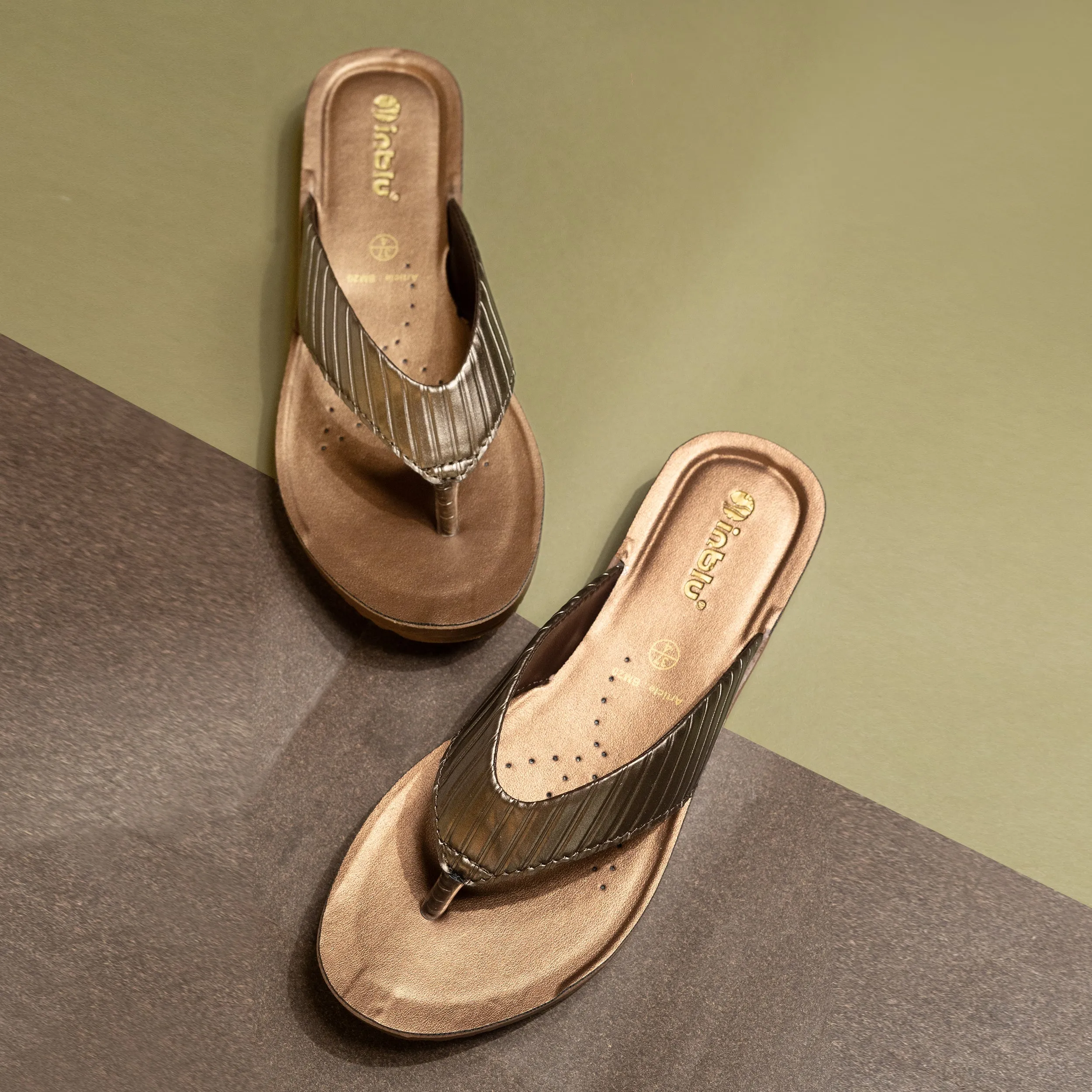 Inblu BRONZE Slipper with slip-on for female