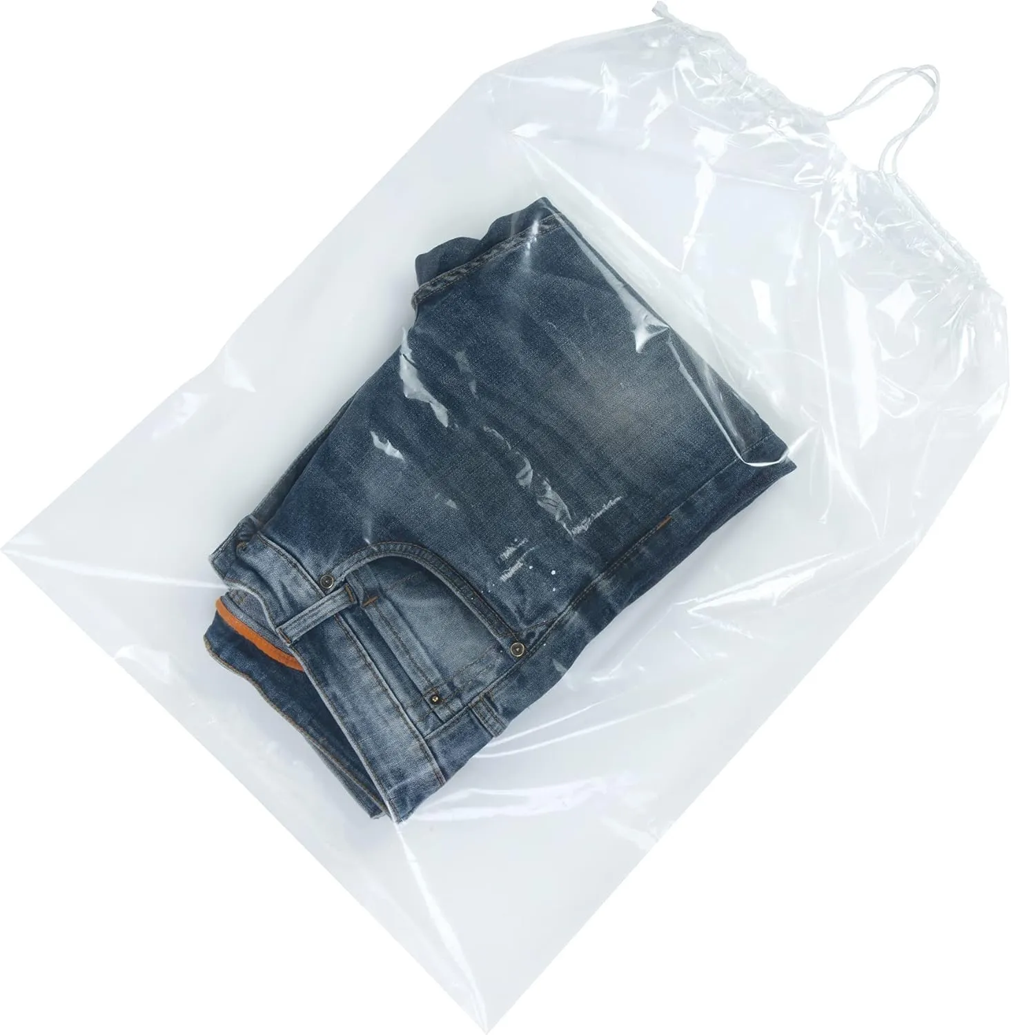 InfinitePack Large Transparent Shoe Bags for Travel, Portable Shoe Bags, Shoes Pouch Storage Organizer with Drawstring for Men & Women aClear Window Shoes Pouch with Rope
