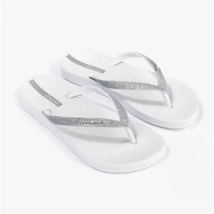 Ipanema ANAROMIC LOLITA GLITTER Womens Vegan Flip-Flops White