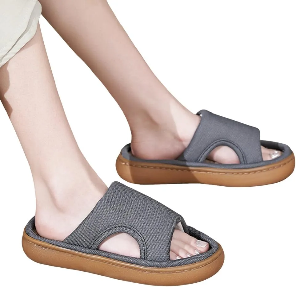 ITODA Extra Wide Diabetic Foot Slippers Swollen Men's Sandals Edema Open Toe Diabetic Shoes for Swollen Feet Arthritis Elderly Swelling Neuropathy Lymphedema Surgery Recovery Footwear
