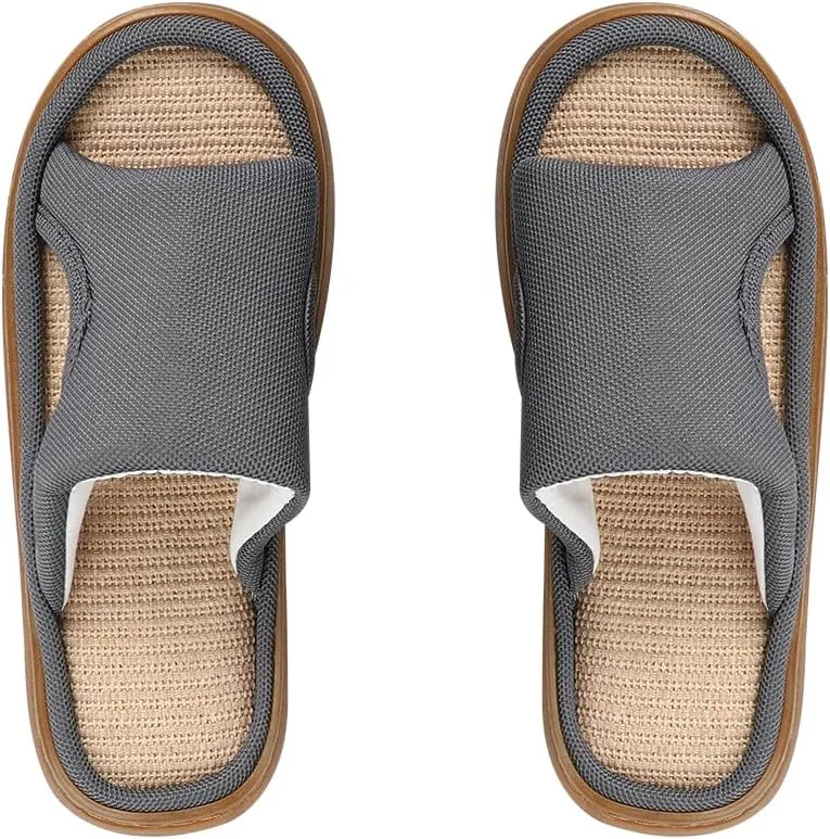 ITODA Extra Wide Diabetic Foot Slippers Swollen Men's Sandals Edema Open Toe Diabetic Shoes for Swollen Feet Arthritis Elderly Swelling Neuropathy Lymphedema Surgery Recovery Footwear