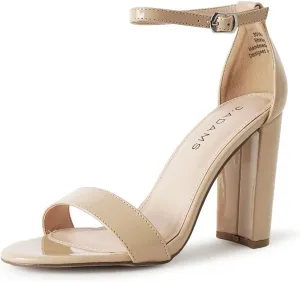 J. Adams Shirley Heels for Women - Ankle Strap High Heel Dressy Sandals