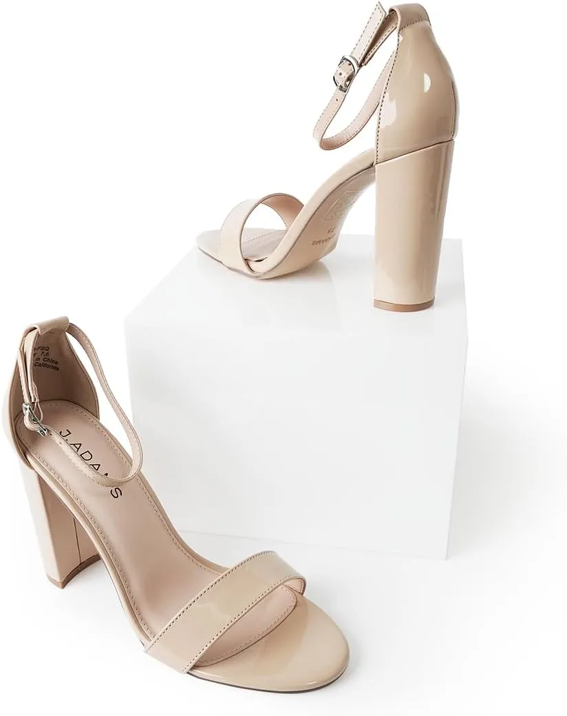 J. Adams Shirley Heels for Women - Ankle Strap High Heel Dressy Sandals