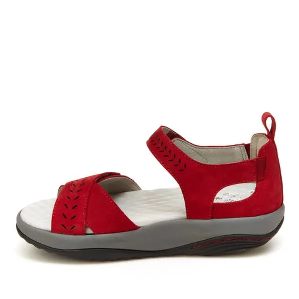 Jambu Red Womens Comfort Sandals SEDONA-RED