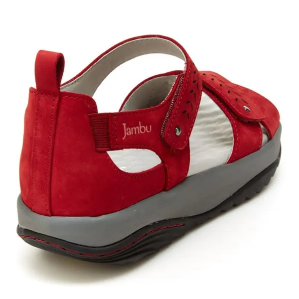 Jambu Red Womens Comfort Sandals SEDONA-RED