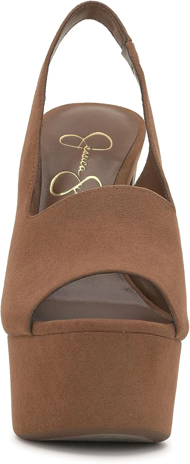Jessica Simpson Women's Devalyn Slingback Platform Sandal Heeled