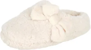 Jessica Simpson Women's Plush Marshmallow Slide on House Slipper Clog with Memory Foam