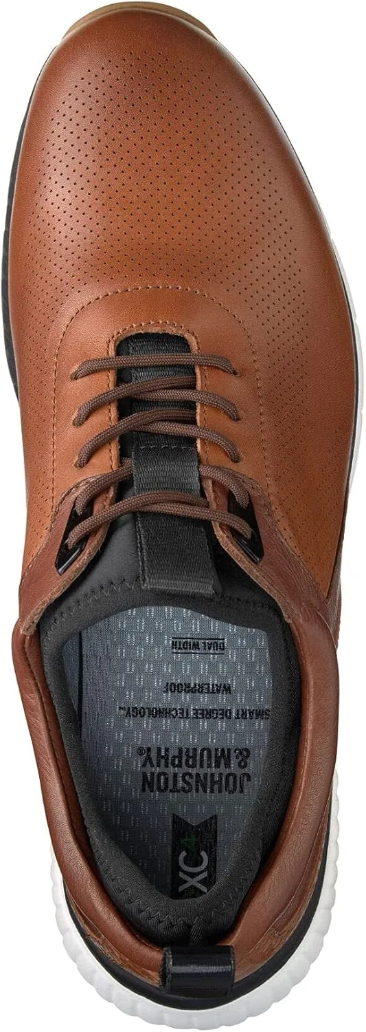 Johnston & Murphy Men's XC4 H1-Luxe Hybrid Golf Shoes | Waterproof Leather | Lightweight | Memory-Foam Cushioning