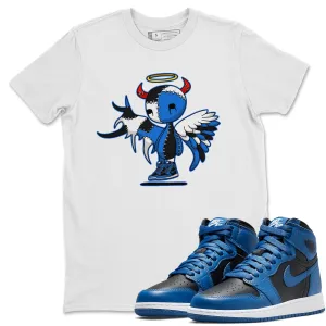 Jordan Air Clear communication 1 Tops Angel Unisex Blue Lightweight Marina Devil Dark -