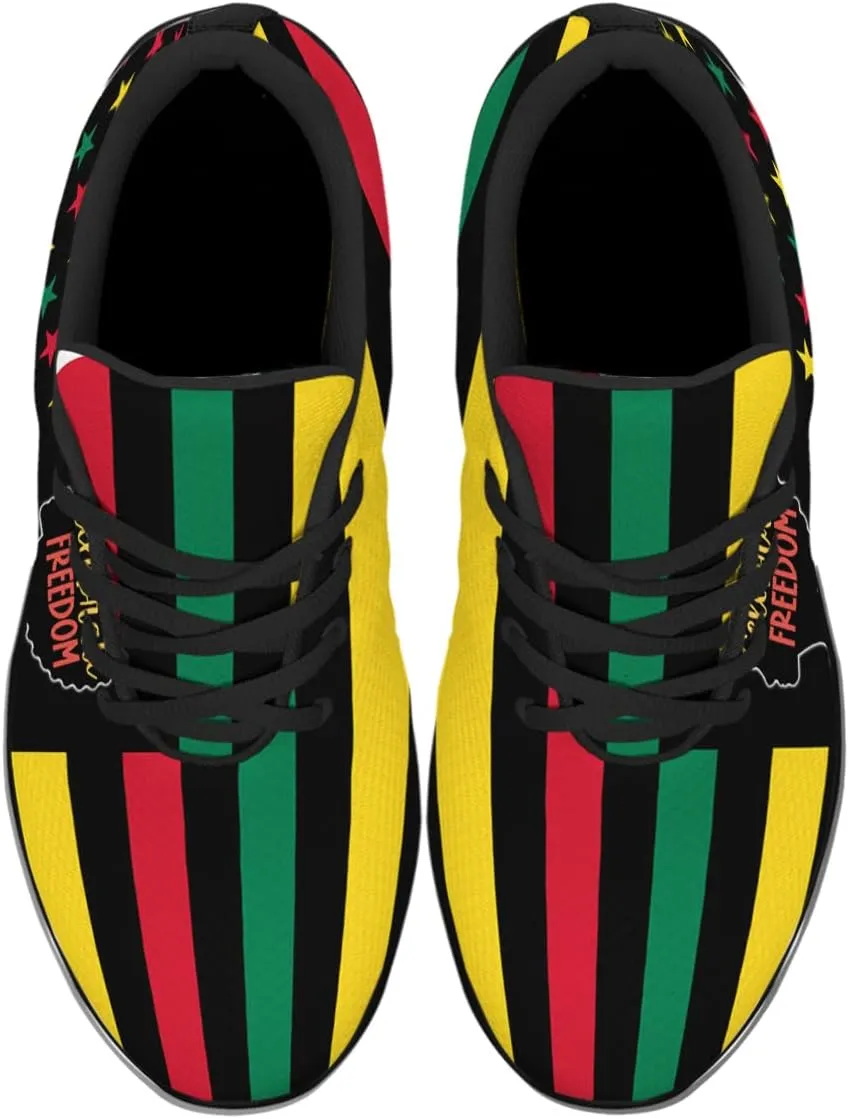 Juneteenth Freedom Day Shoes Men Women Freeish Since 1865 Running Sneakers African Black History Tennis Shoes Gift for Black Family