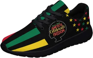 Juneteenth Freedom Day Shoes Men Women Freeish Since 1865 Running Sneakers African Black History Tennis Shoes Gift for Black Family